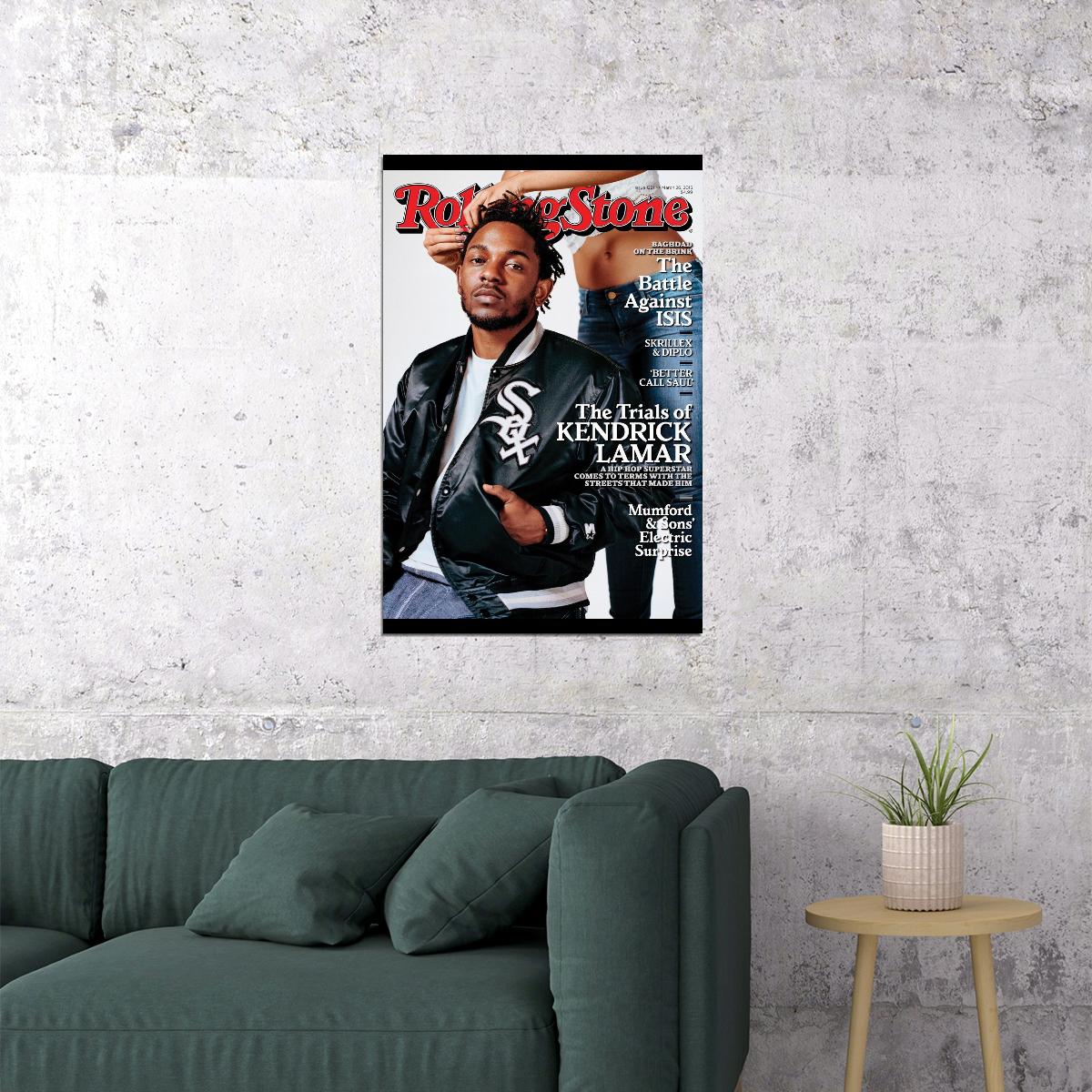 Kendrick Lamar Music Poster Rap Artist Wall Print