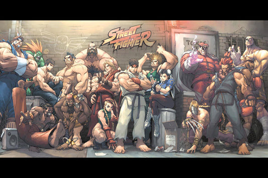 Street Fighter Fighting Video Game Poster Gamer Wall Art