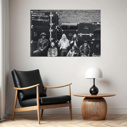 The Allman The Allman Brothers Band Rock Music Poster Iconic Group Wall Artband