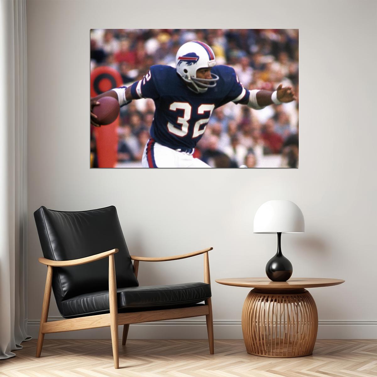 O. J. Simpson Poster Nfl Football Player Motivational Sports Print Wall Art