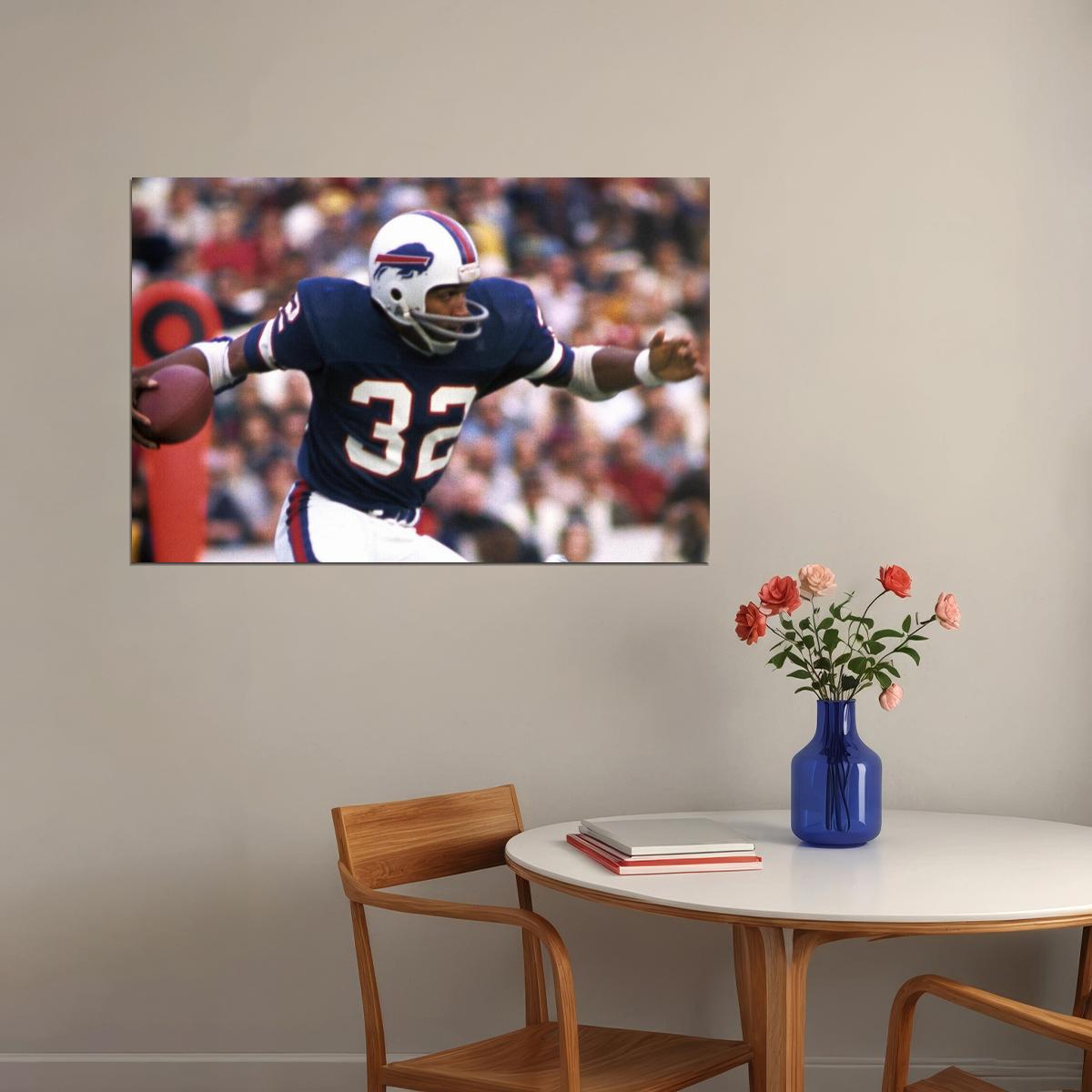 O. J. Simpson Poster Nfl Football Player Motivational Sports Print Wall Art