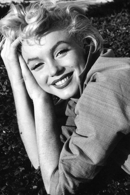 Marilyn Monroe Poster Iconic Vintage Hollywood Actress Black And White Wall Art