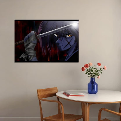Rurouni Kenshin Anime Poster Japanese Manga Art Samurai Wall Art - xonomax
