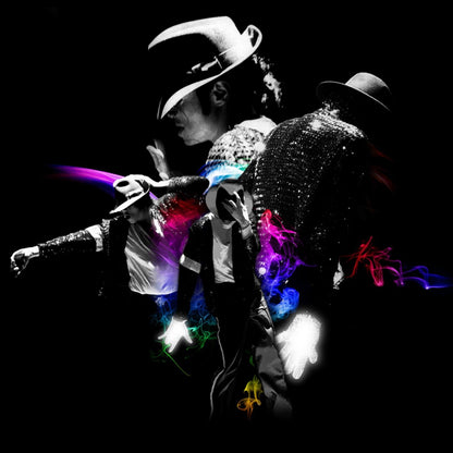 Michael Jackson Music Poster Iconic 90s 80s Pop Legend Wall Print