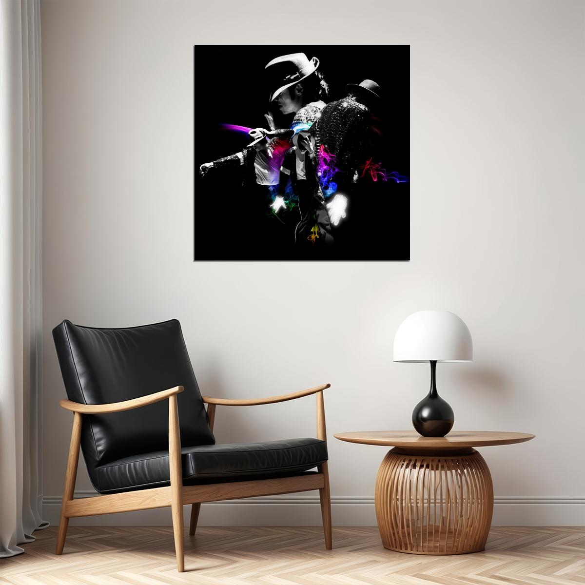 Michael Jackson Music Poster Iconic 90s 80s Pop Legend Wall Print