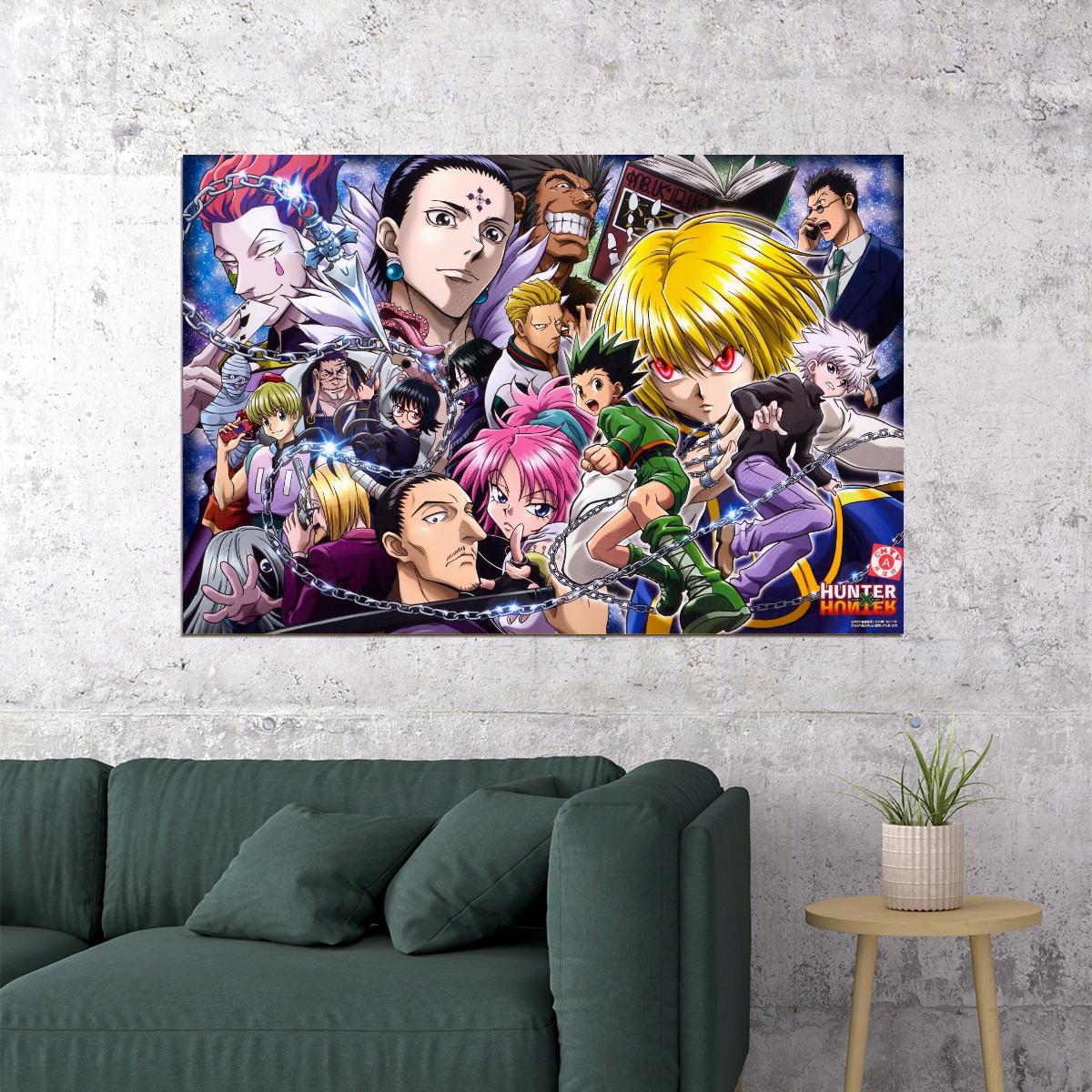 Hunter X Hunter Anime Poster Japanese Animation Wall Art Manga Series Print