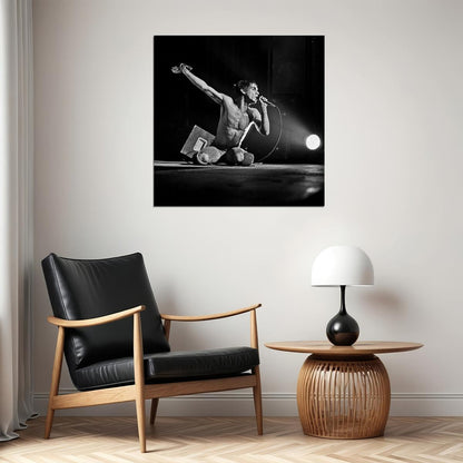 Iggy Pop Punk Rock Music Poster Iconic Musician Music Art Print