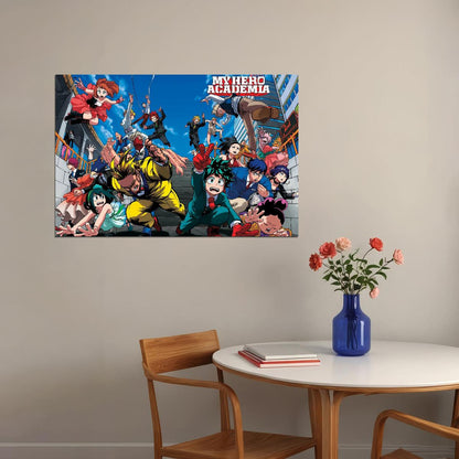 My Hero Academia Anime Poster Japanese Manga Art Wall Print