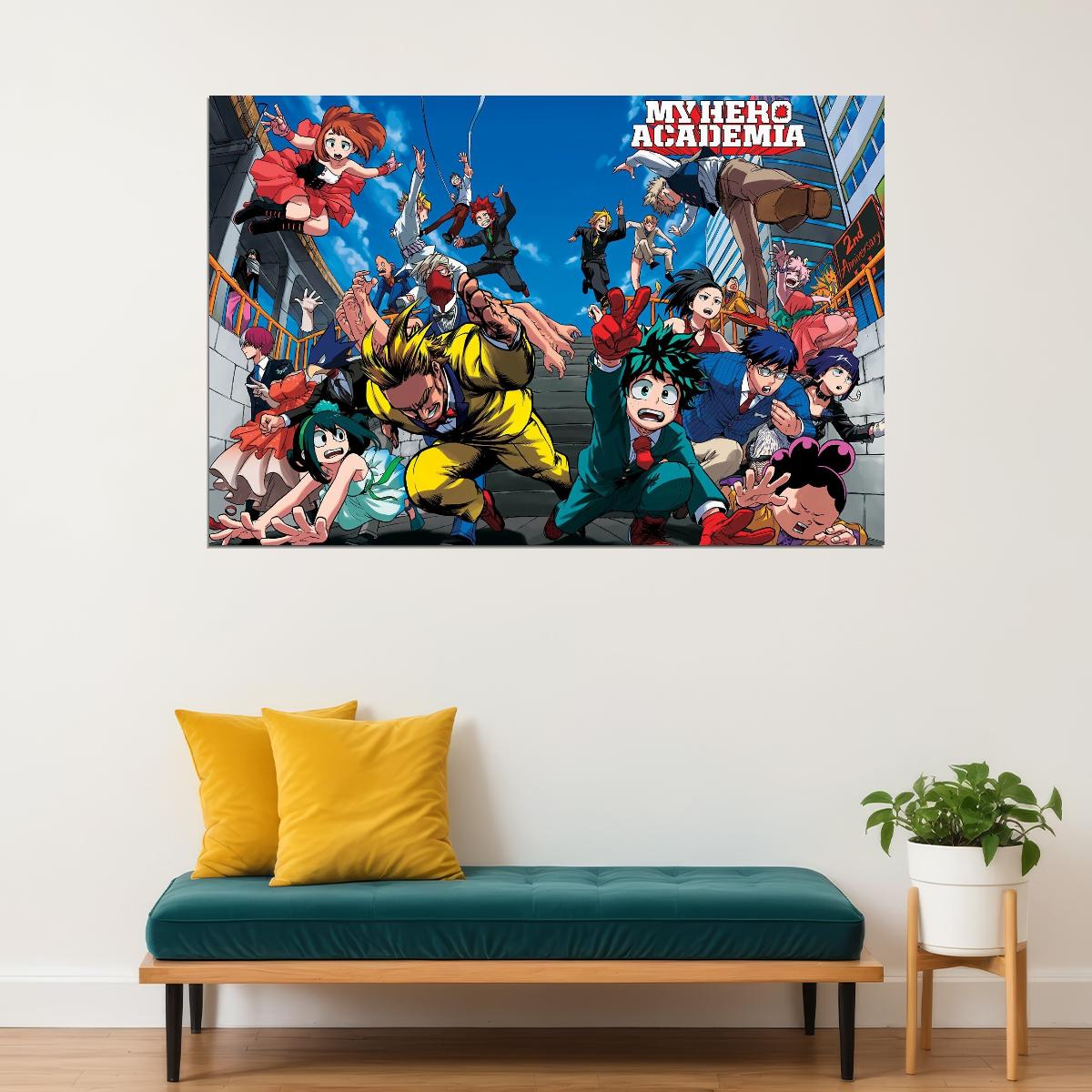 My Hero Academia Anime Poster Japanese Manga Art Wall Print