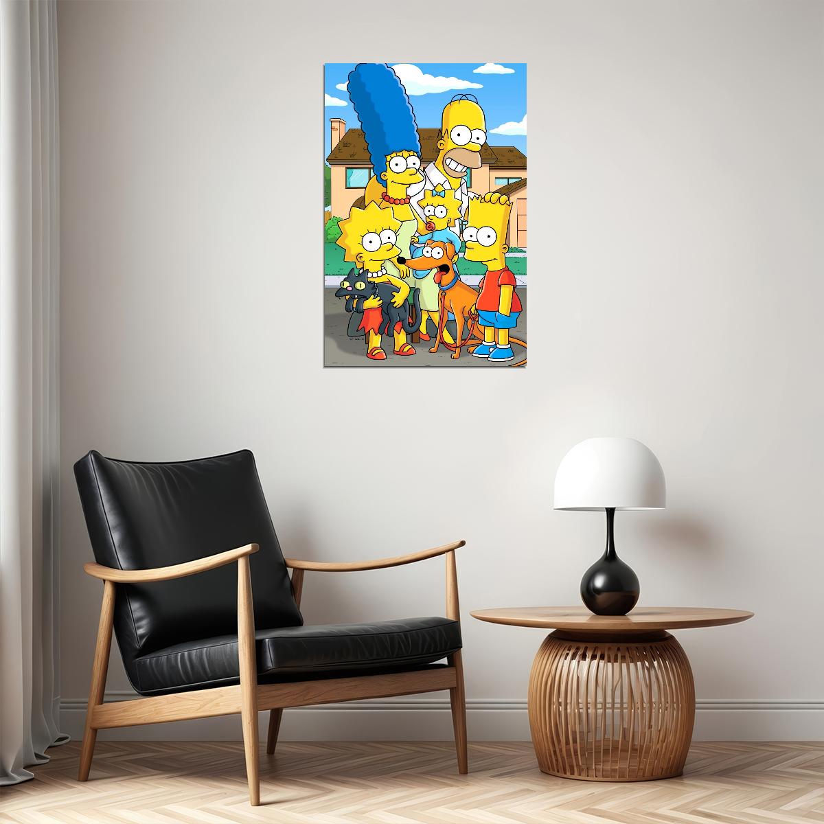 The Simpsons Tv Show Poster Iconic Animated Series Art Print