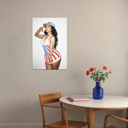 Nicki Minaj Music Poster Famous Rap Celebrity Wall Print