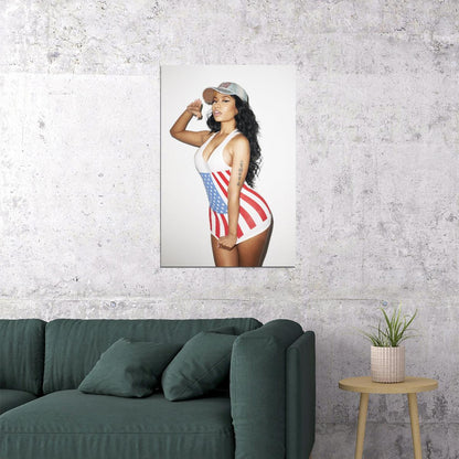 Nicki Minaj Music Poster Famous Rap Celebrity Wall Print