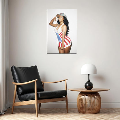 Nicki Minaj Music Poster Famous Rap Celebrity Wall Print