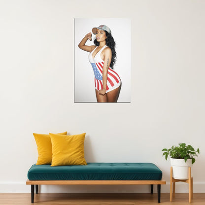 Nicki Minaj Music Poster Famous Rap Celebrity Wall Print