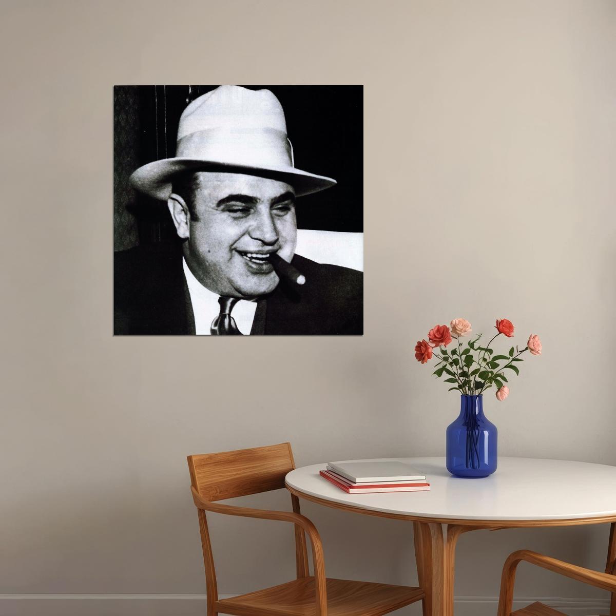 Al Capone Poster Historical Figure Wall Art American Gangster Print