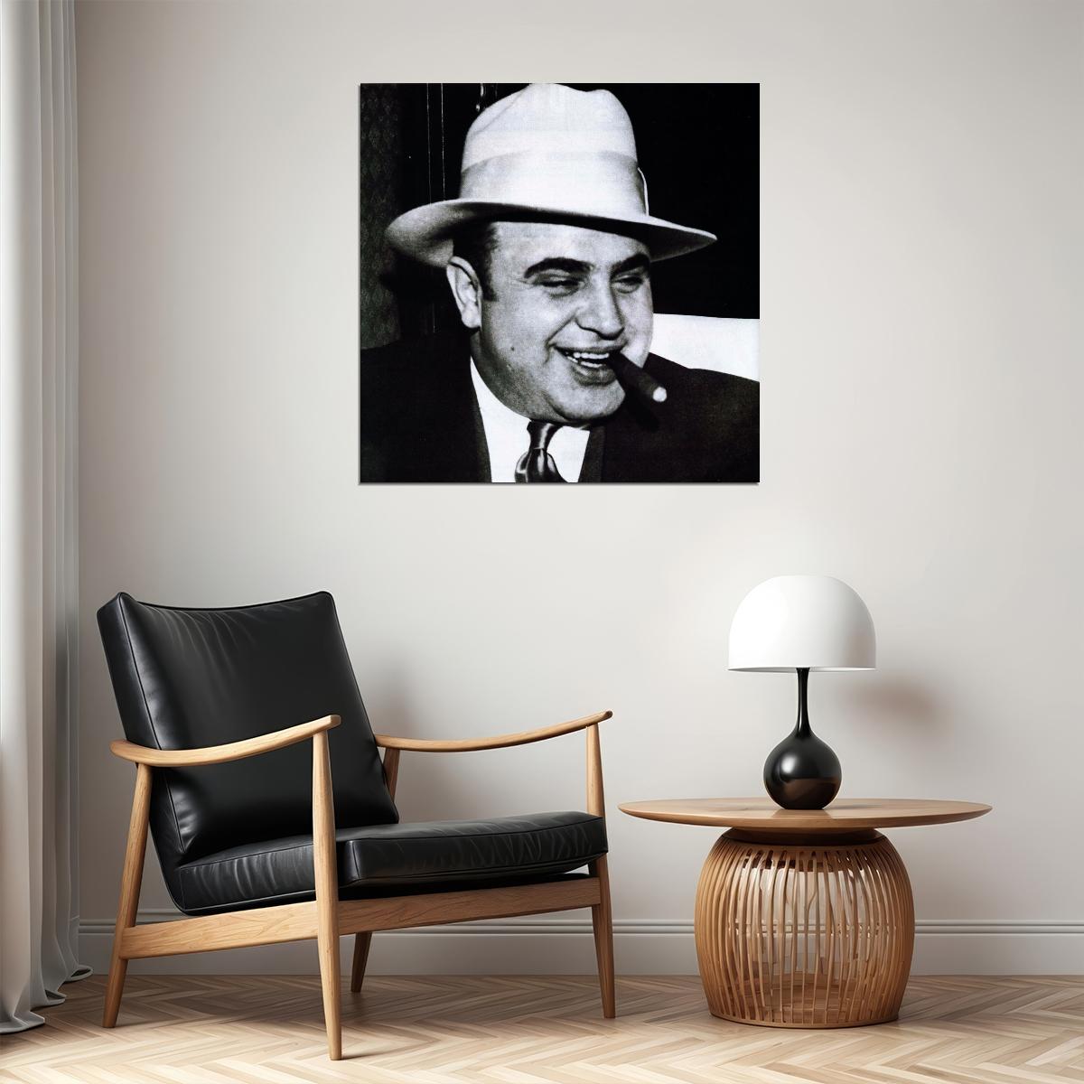 Al Capone Poster Historical Figure Wall Art American Gangster Print