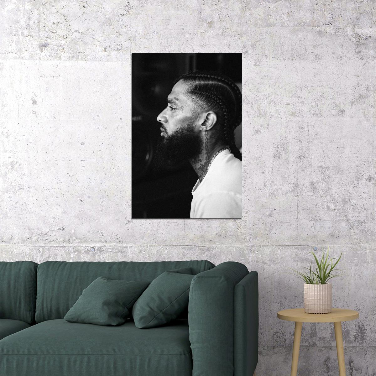 Nipsey Hussle Album Cover Art Rap Hip-hop Music Poster Wall Print