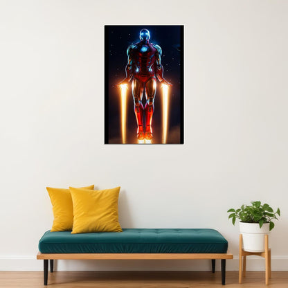 Iron Man Movie Poster Marvel Comics Superhero Wall Art Film Print