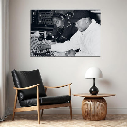 Dr. Dre & Snoop Dogg Studio Poster Hip-hop Music Wall Art Rap Legends Music Print