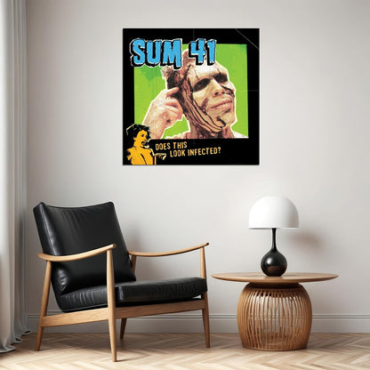 Sum 41 Does This Look Infected? Album Cover Art Music Poster Iconic Punk Rock Band Print