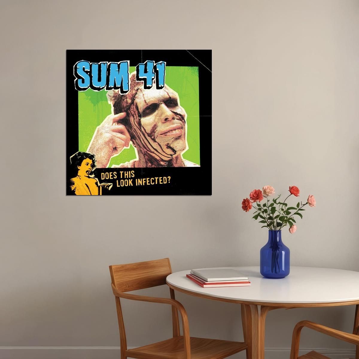 Sum 41 Does This Look Infected? Album Cover Art Music Poster Iconic Punk Rock Band Print