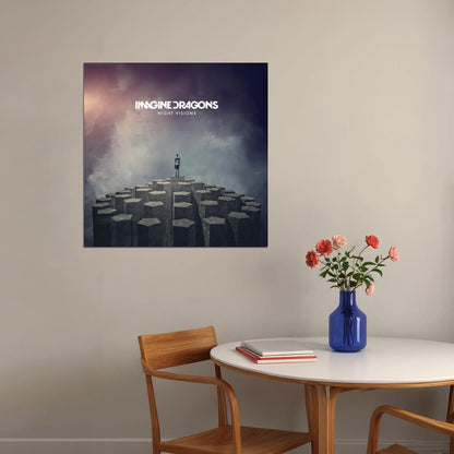 Imagine Dragons Night Visions Album Cover Art Rock Music Poster Band Music Print