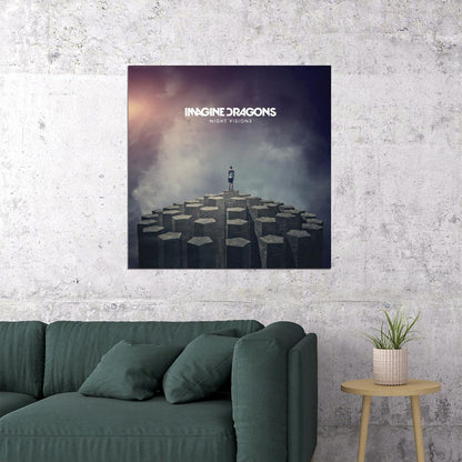 Imagine Dragons Night Visions Album Cover Art Rock Music Poster Band Music Print