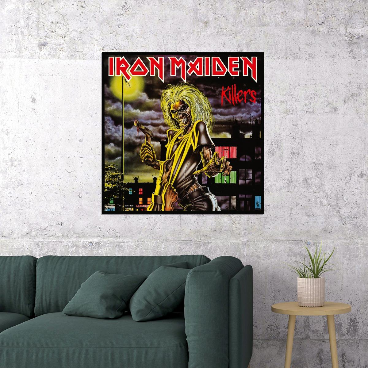 Poster - Iron Maiden Killers Album Cover Art Heavy Metal Music