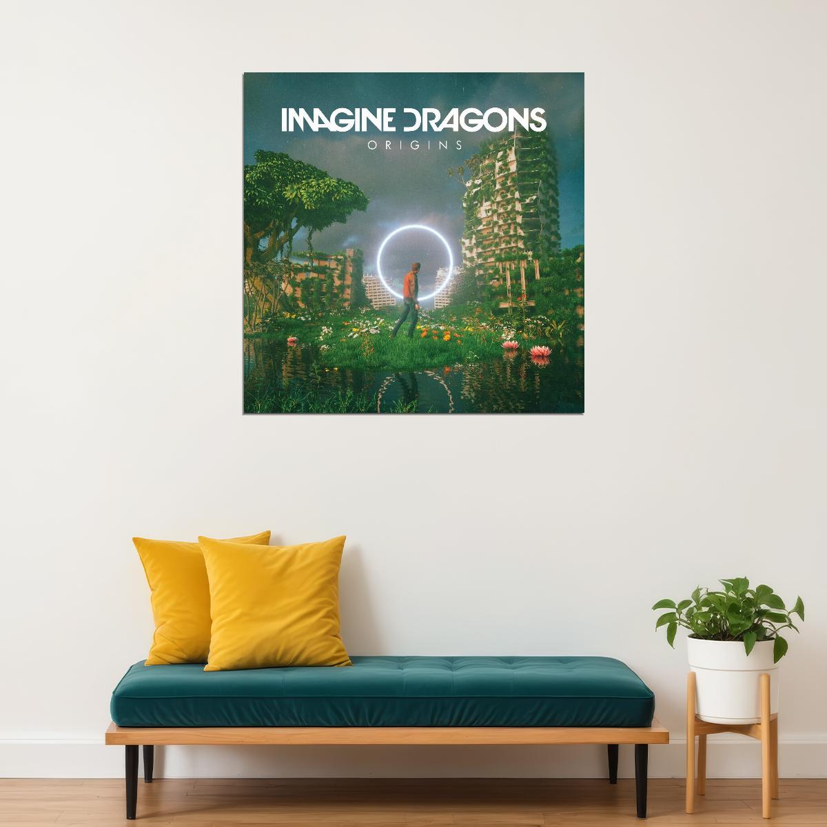 Imagine Dragons Origins Album Cover Art Rock Music Poster Band Music Print