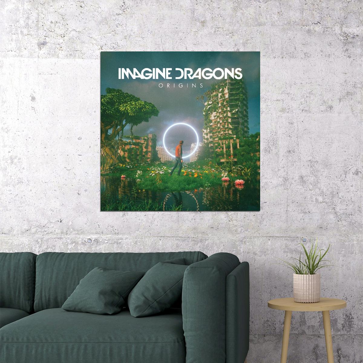 Imagine Dragons Origins Album Cover Art Rock Music Poster Band Music Print