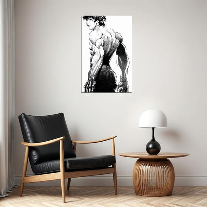 Baki The Grappler Anime Poster Japanese Animation Wall Art Martial Arts Manga Print - xonomax