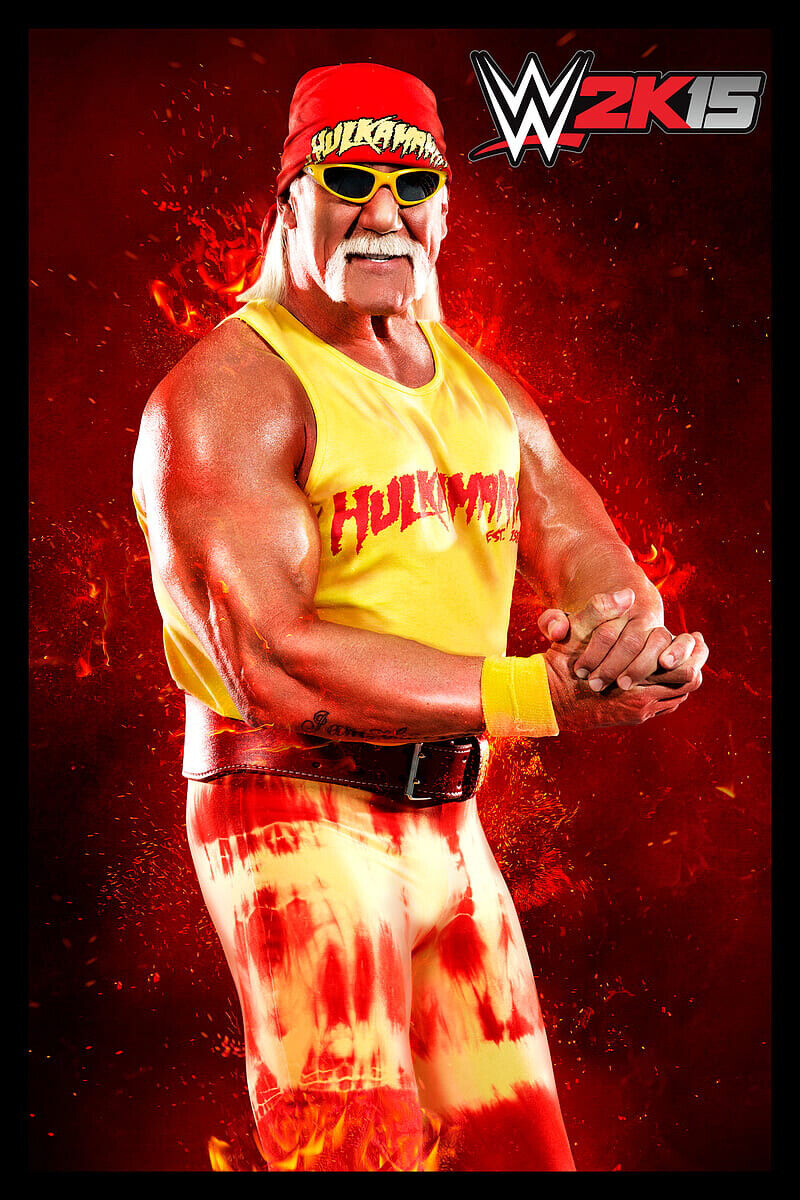 Superstar Hulk Hogan Wrestling Poster Iconic Wwe Legend Wall Art