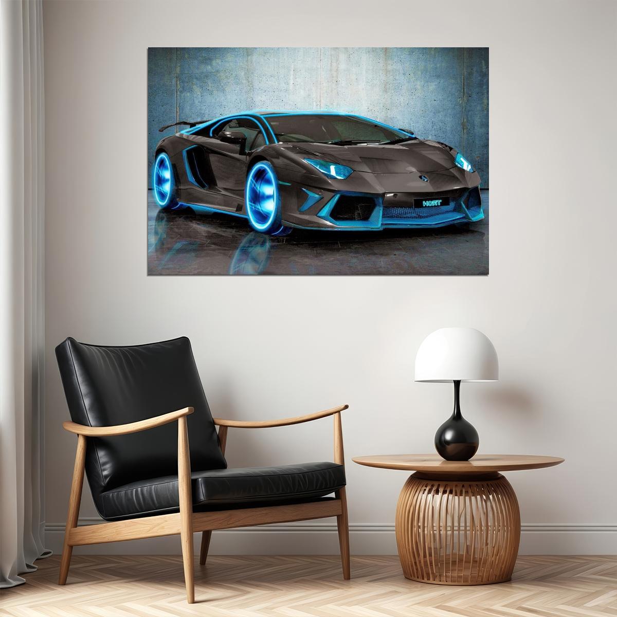 Lamborghini Car Poster Sports Supercar Wall Art