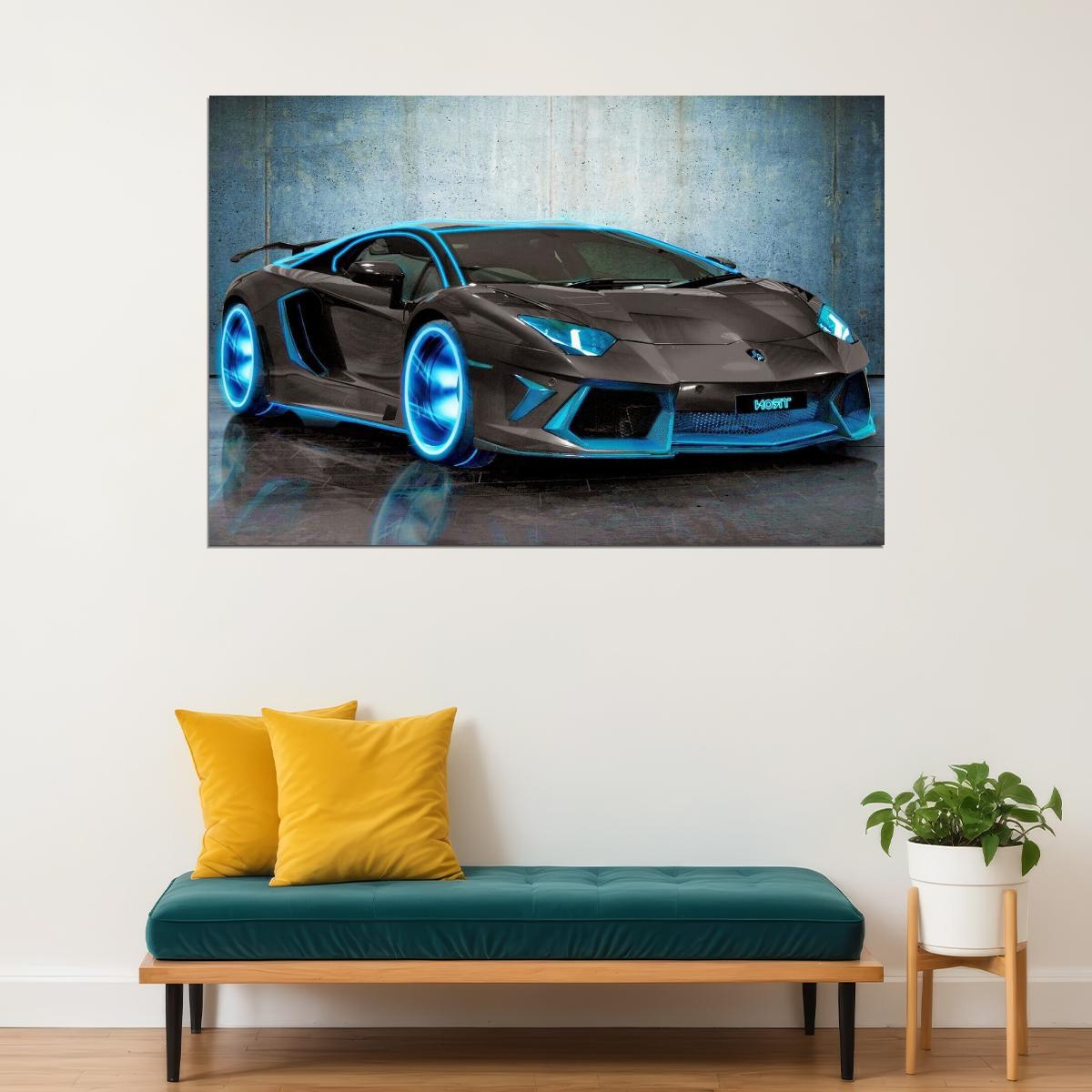 Lamborghini Car Poster Sports Supercar Wall Art