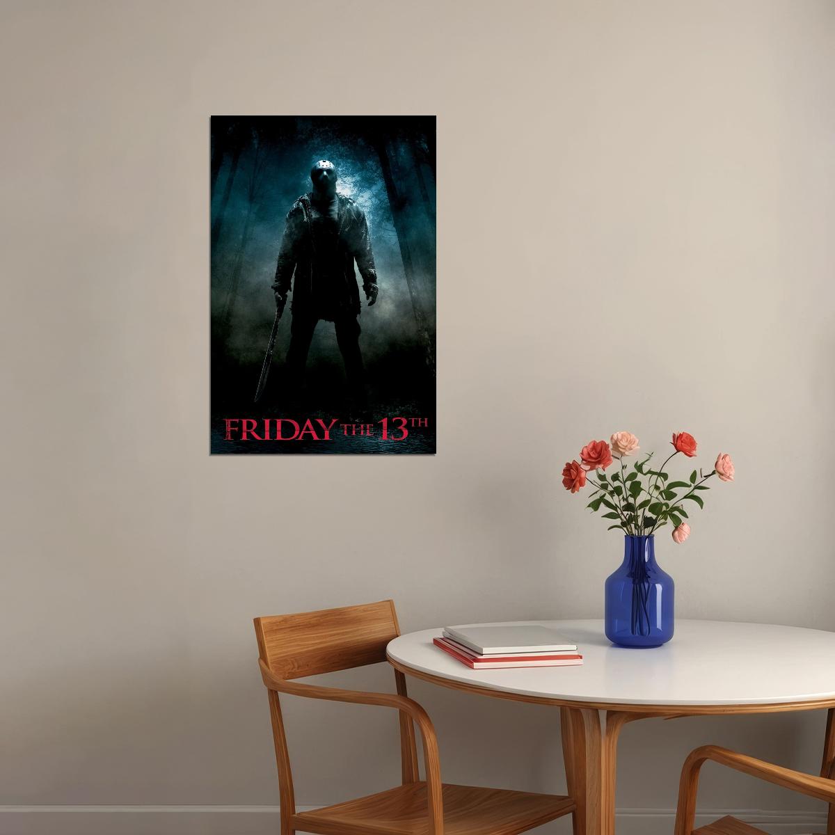 Jason Friday The 13th Movie Poster Horror Film Wall Art