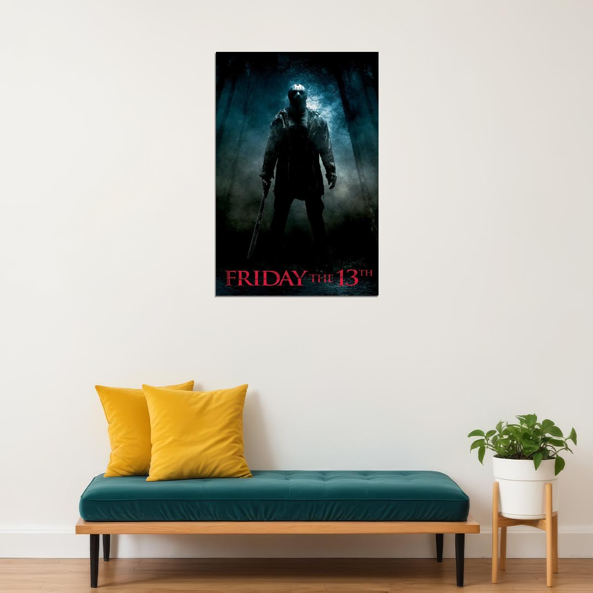 Jason Friday The 13th Movie Poster Horror Film Wall Art