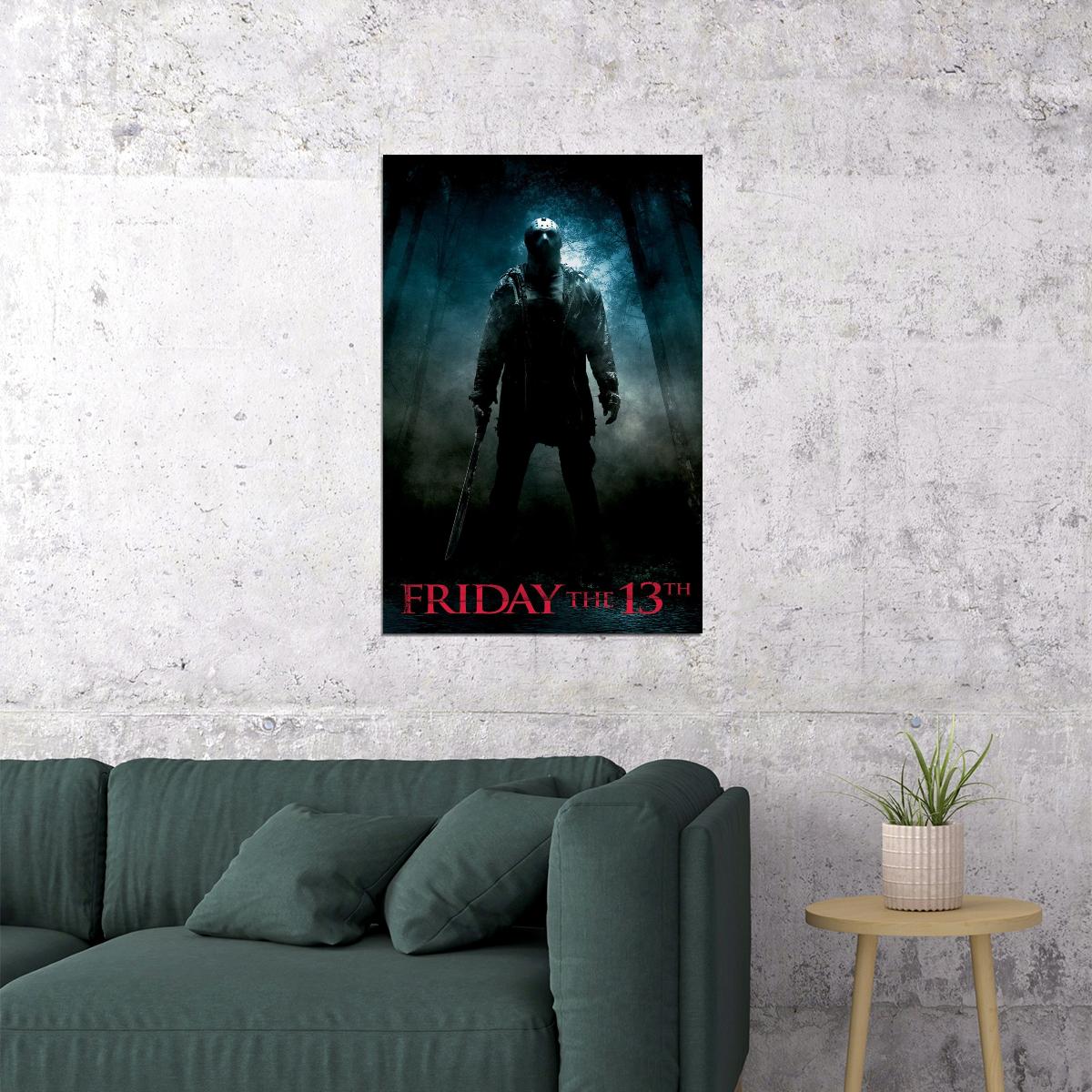 Jason Friday The 13th Movie Poster Horror Film Wall Art