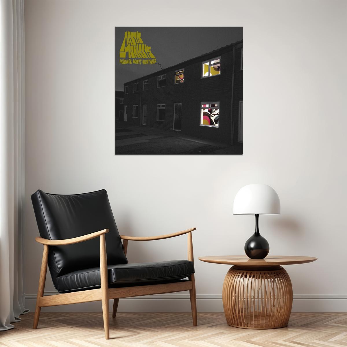 Arctic Monkeys Favourite Worst Nightmare Album Cover Art Indie Rock Music Poster Band Print