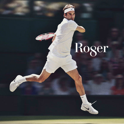 Roger Federer Tennis Poster Famous Player Motivational Sports Print