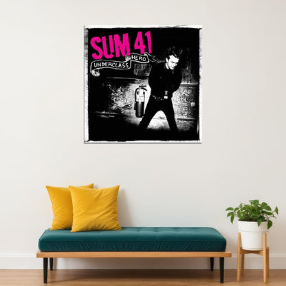 Sum 41 Underclass Hero Album Cover Art Music Poster Iconic Punk Rock Band Print