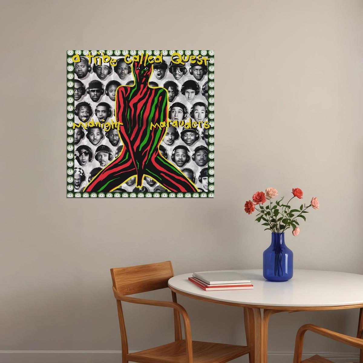 A Tribe Called Quest Midnight Marauders Album Cover Art Hip-hop Music Poster Rap Print