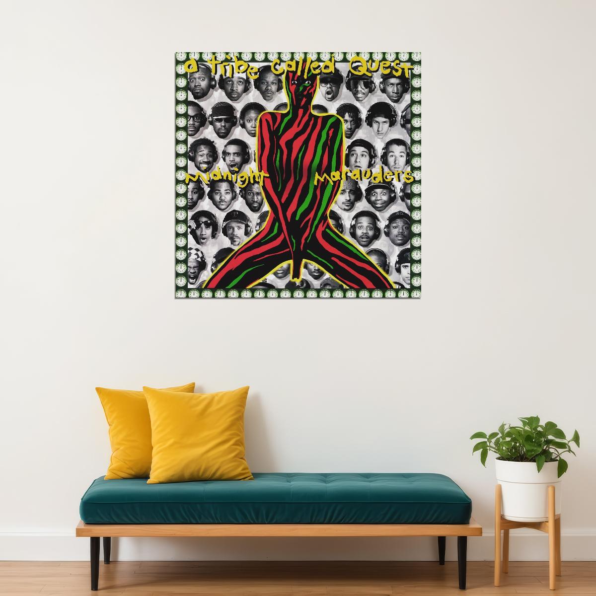 A Tribe Called Quest Midnight Marauders Album Cover Art Hip-hop Music Poster Rap Print