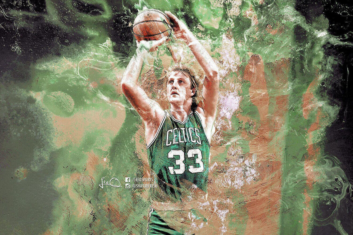 Larry Bird Poster Nba Basketball Legend Motivational Sports Print - xonomax
