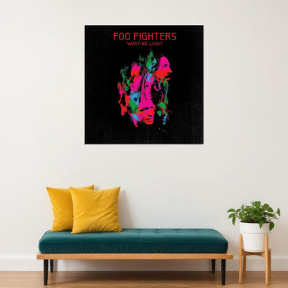 Foo Fighters Wasting Light Album Cover Art Rock Music Poster Band Music Print