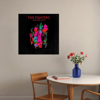 Foo Fighters Wasting Light Album Cover Art Rock Music Poster Band Music Print