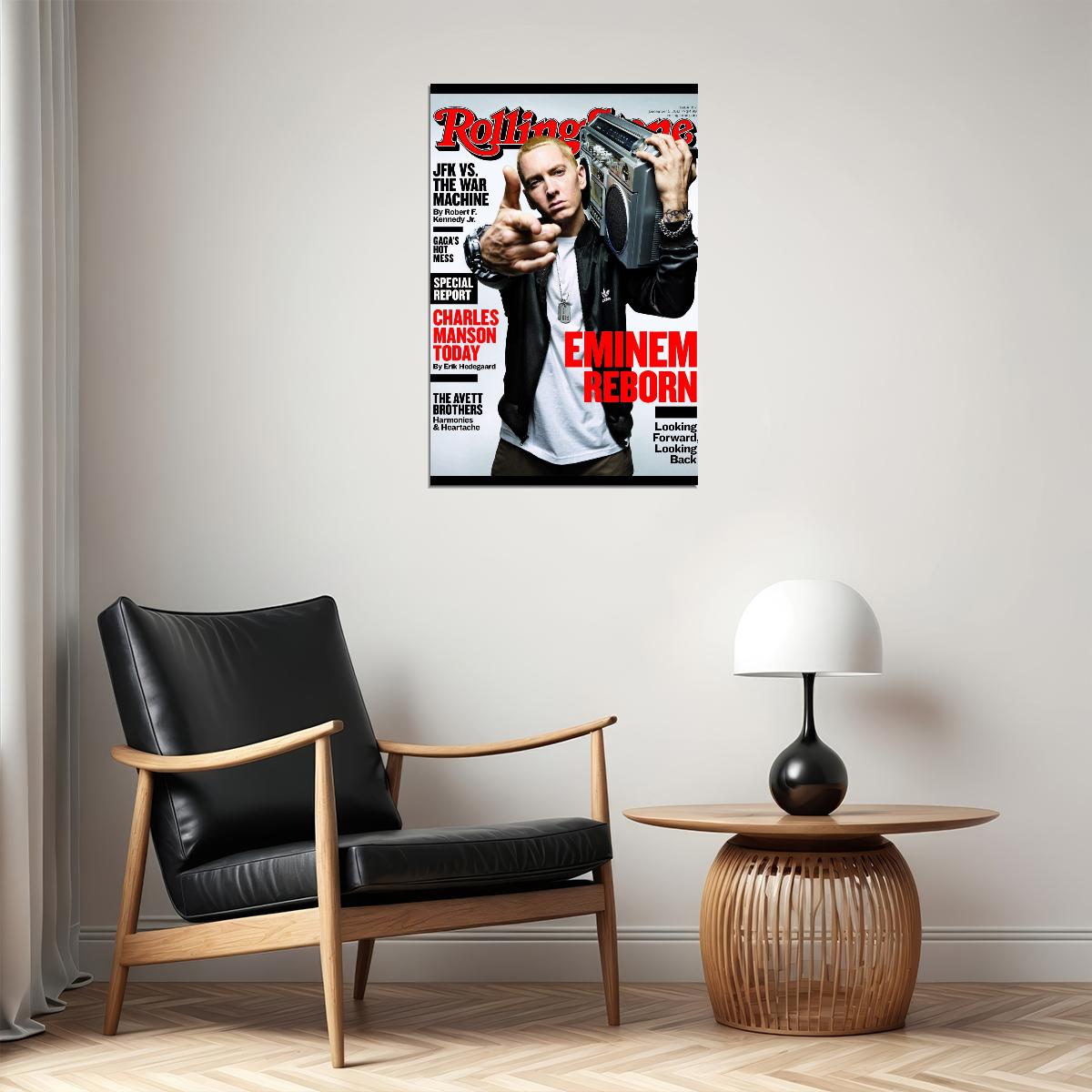 Rolling Stone Eminem Magazine Cover Music Poster Rapper Wall Art