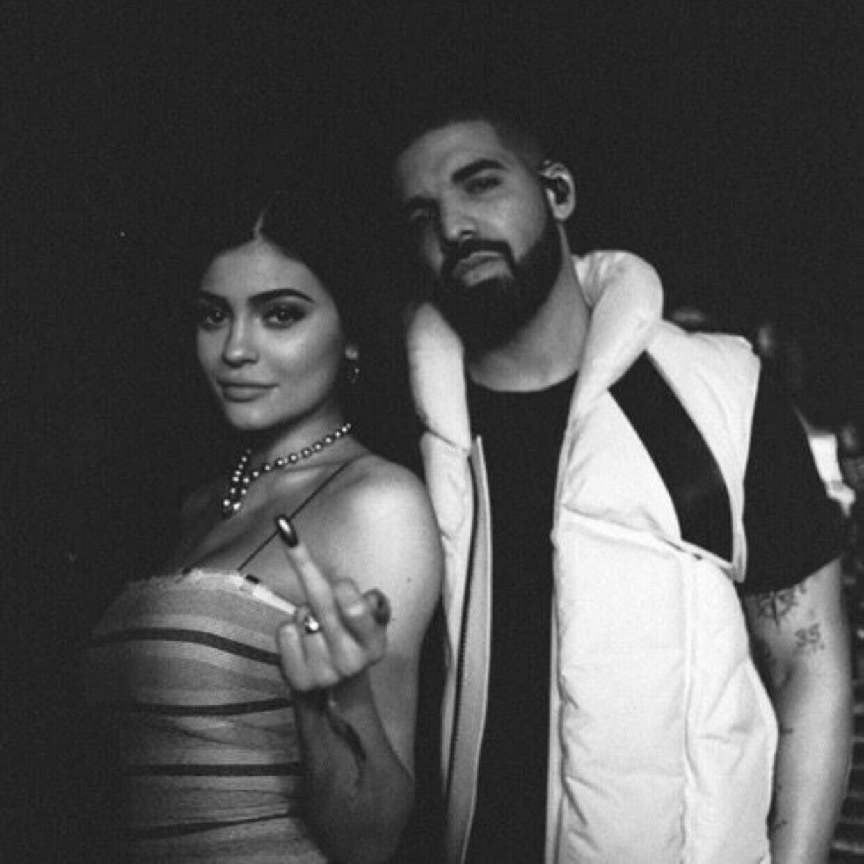 Kylie Jenner & Drake Celebrity Duo Wall Art