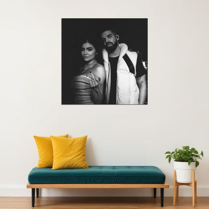 Kylie Jenner & Drake Celebrity Duo Wall Art