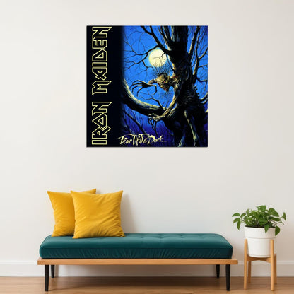 Iron Maiden Fear Of The Dark Album Cover Art Heavy Metal Music Poster Rock Band Music Print