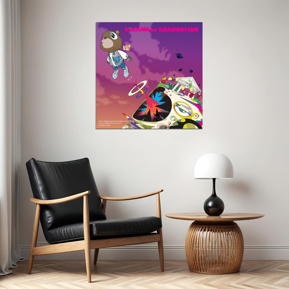 Kanye West Graduation Album Cover Art Music Poster Rap Wall Print